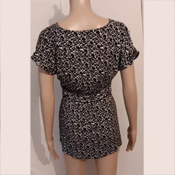 Elle White and Black Mini Dress Size X Small - Picture 2 of 9